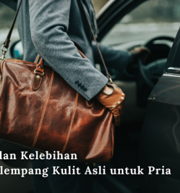 Tas Selempang Kulit Asli untuk Pria