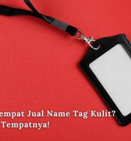 jual name tag kulit asli